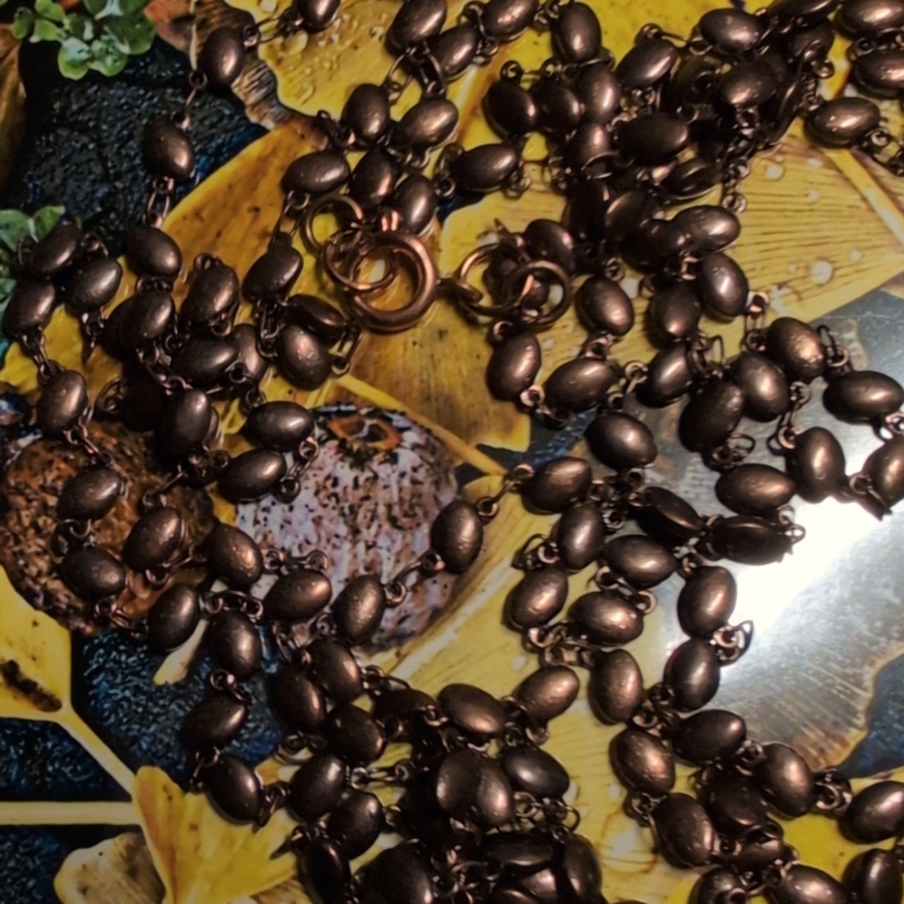 Handmade Copper Chain Two Strand - Picture 2 of 4